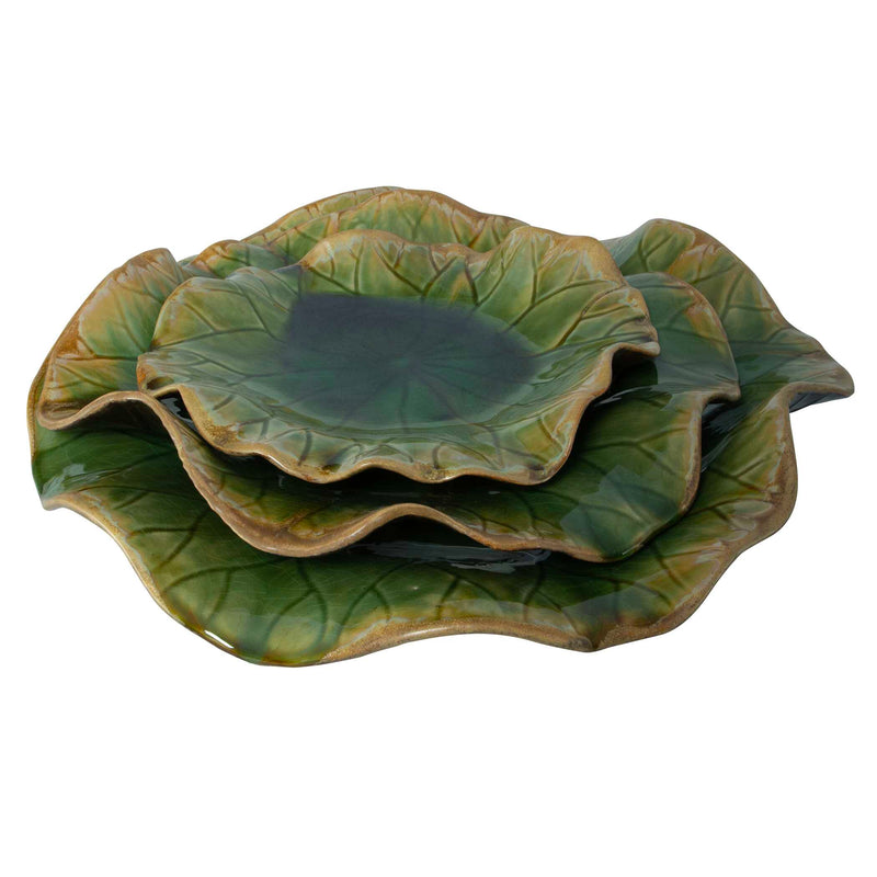 Uttermost Abella Green Ceramic Wall Decor Set/3
