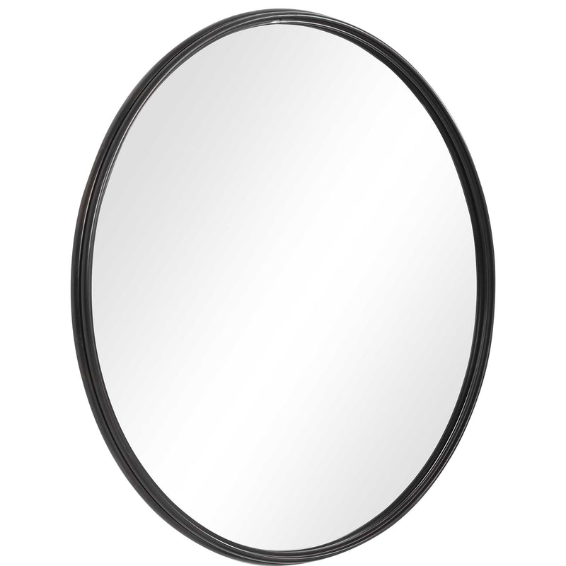 Uttermost Belham Round Iron Mirror