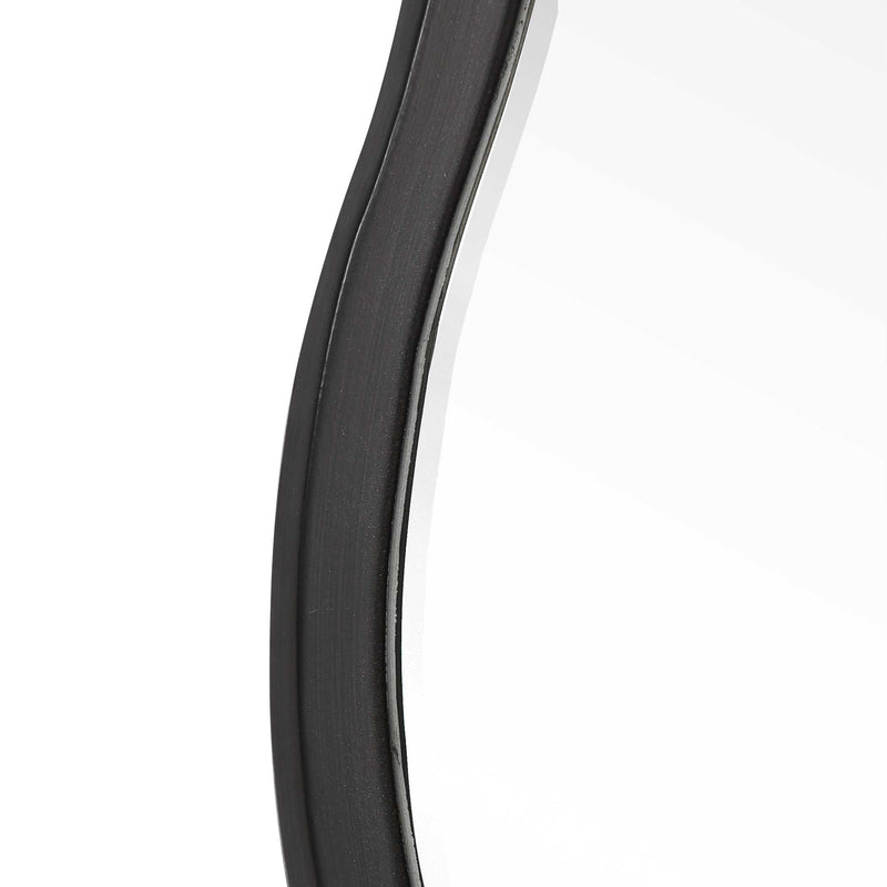 Uttermost Aneta Black Round Mirror