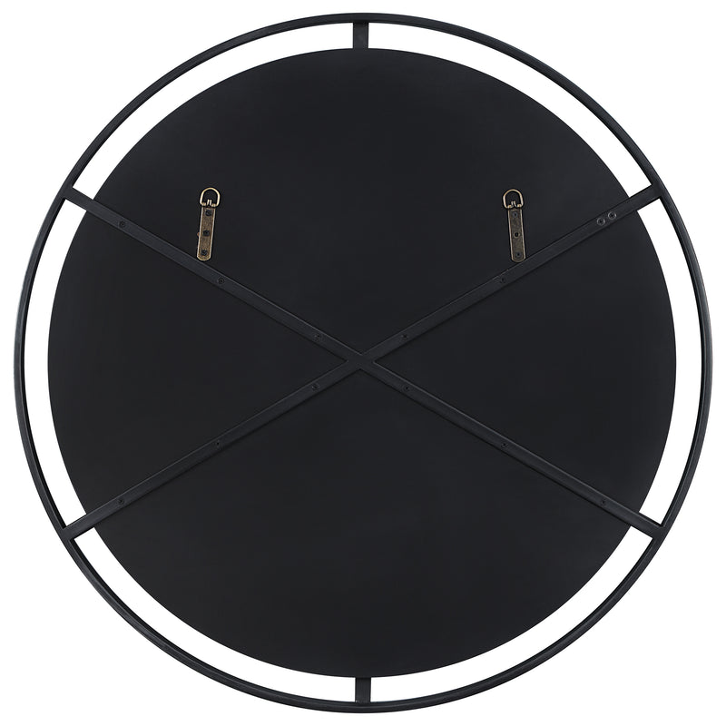 Uttermost Cashel Round Iron Mirror