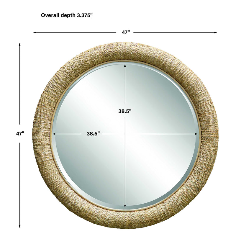 Uttermost Mariner Natural Round Mirror