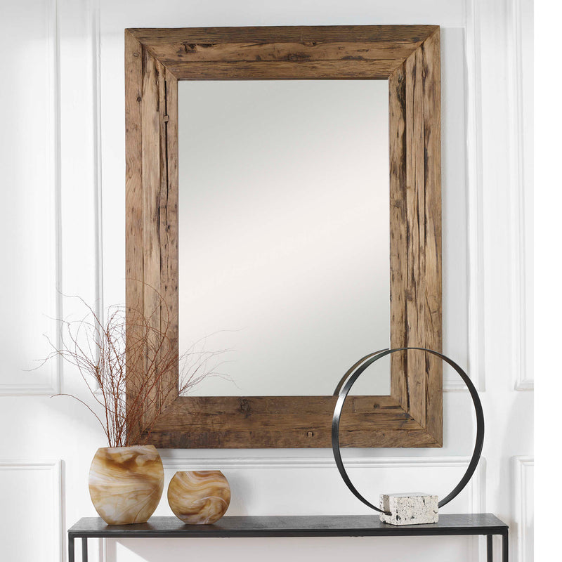 Uttermost Rennick Rustic Wood Mirror