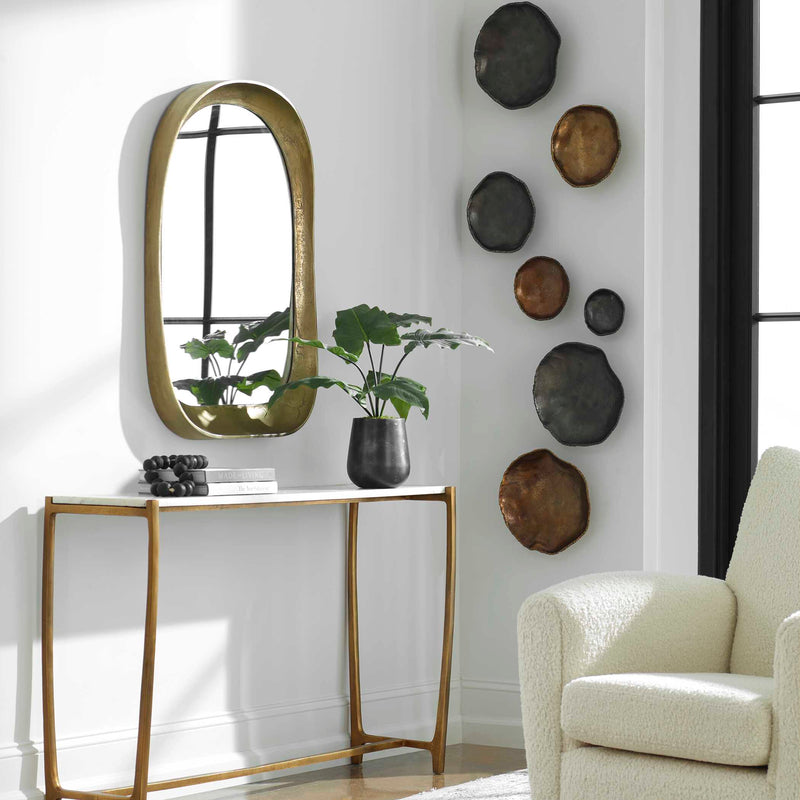 Uttermost Lucky Coins Nickel Wall Decor Set/4
