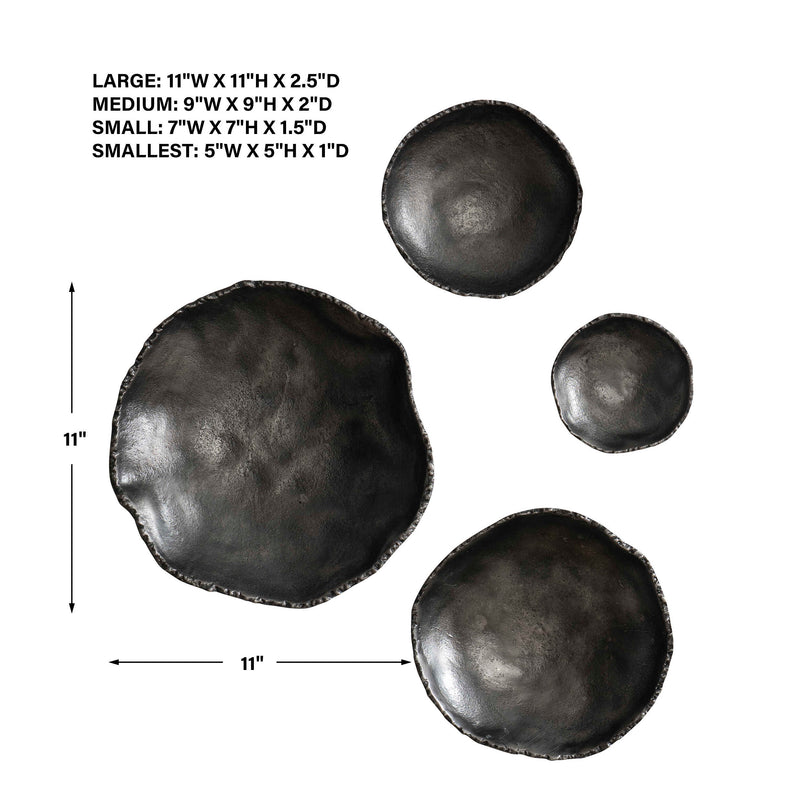 Uttermost Lucky Coins Nickel Wall Decor Set/4