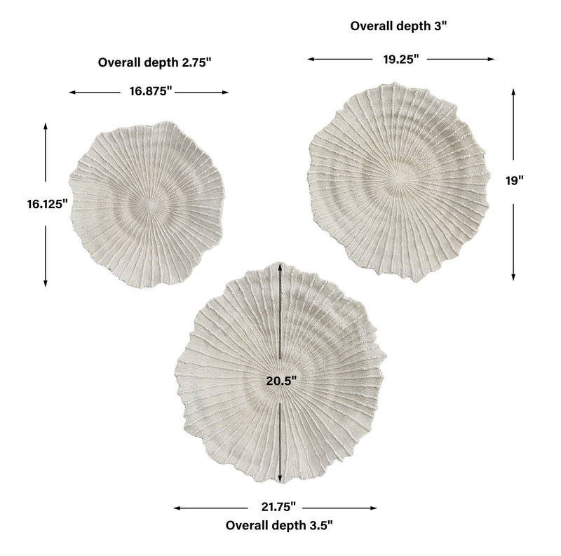 Uttermost Ocean Gems Coral Wall Decor Set/3