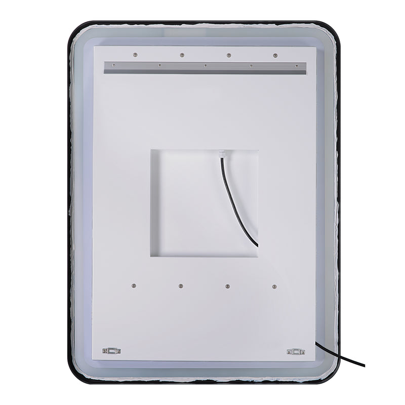Uttermost Crofton Lighted Nickel Vanity Mirror
