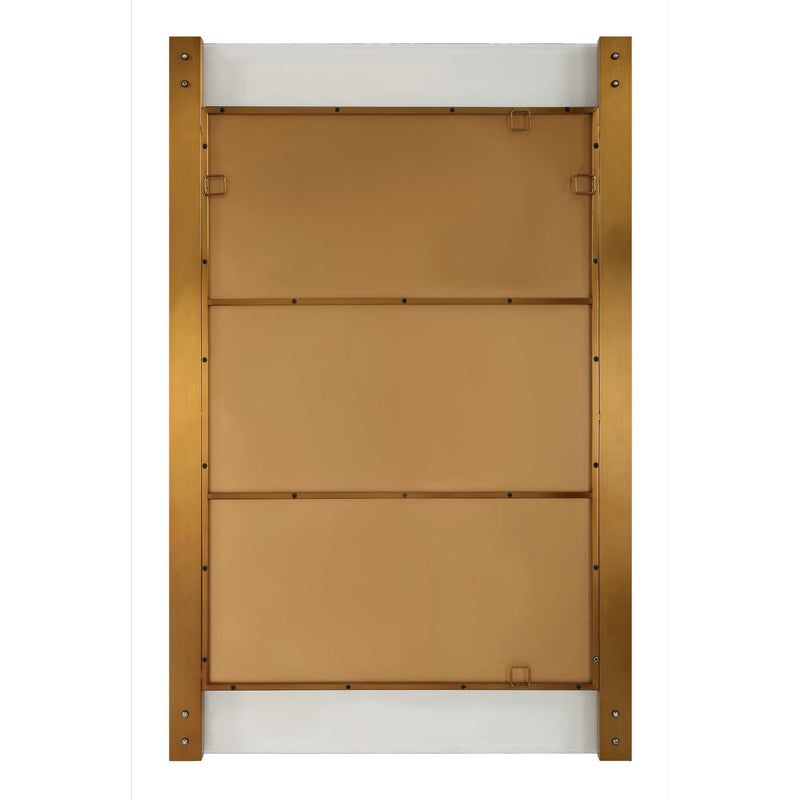 Uttermost Nera Plated Brass Mirror