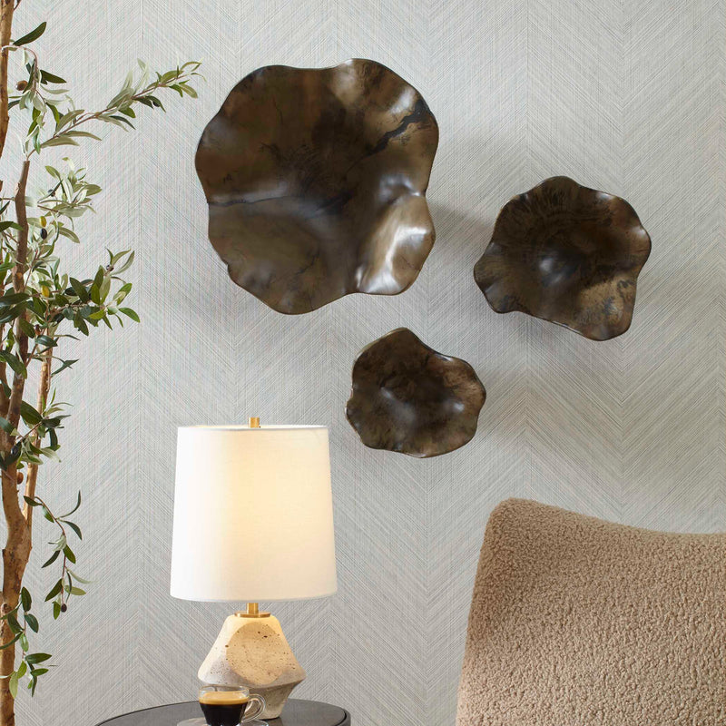 Uttermost Two Wood Wall Decor In Mocha Set/3