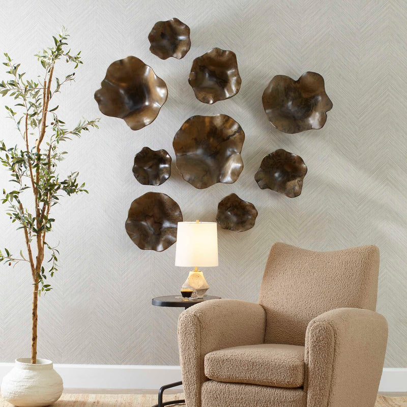 Uttermost Two Wood Wall Decor In Mocha Set/3