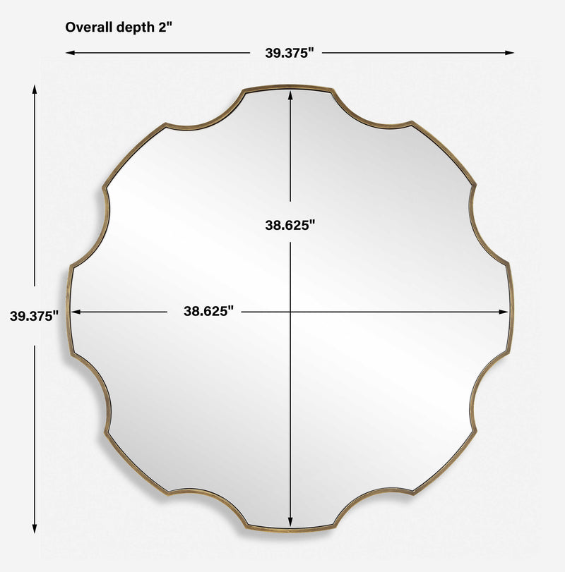 Uttermost Gearing Up Bronze Mirror