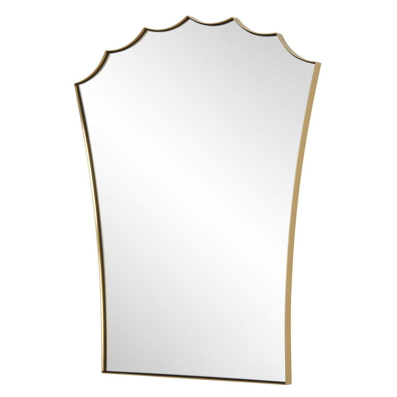 Uttermost Monarch Scalloped Arched Vanity Mirror