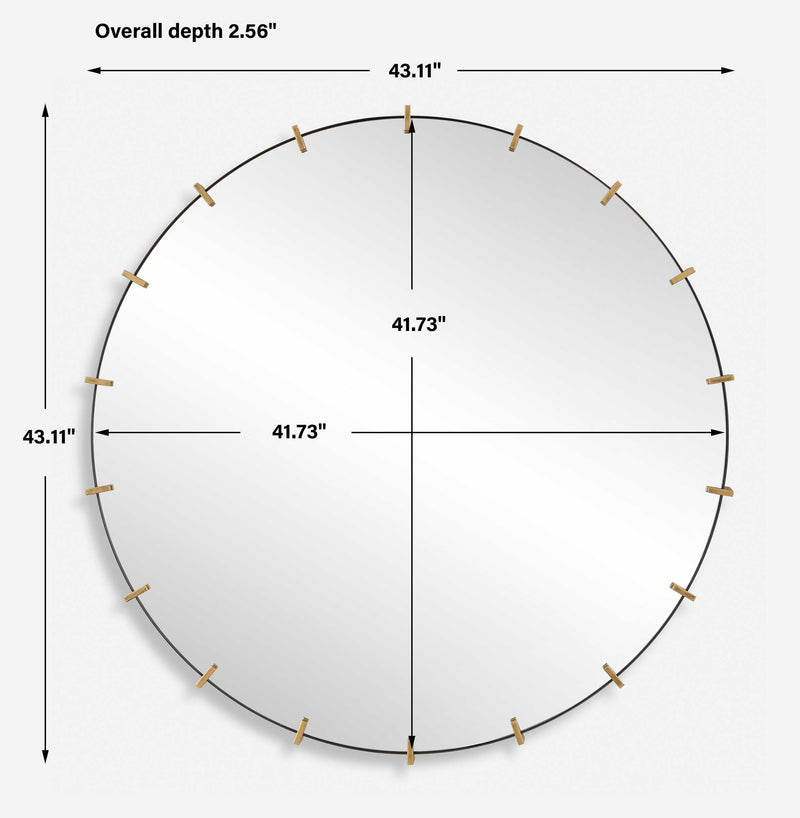 Uttermost Pali Industrial Round Mirror