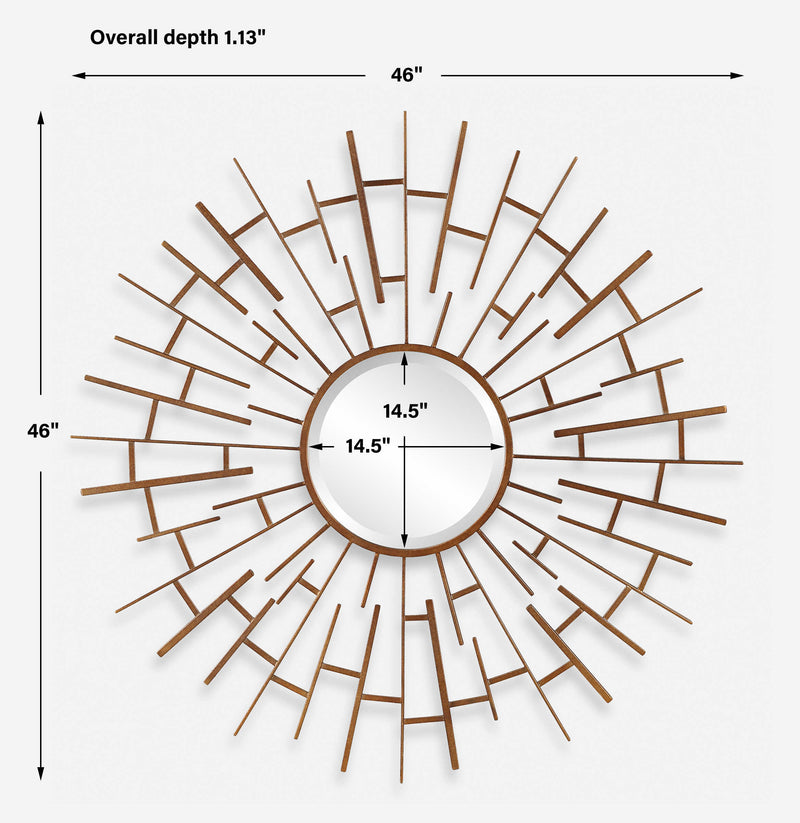 Uttermost Tangled Bronze Round Mirror