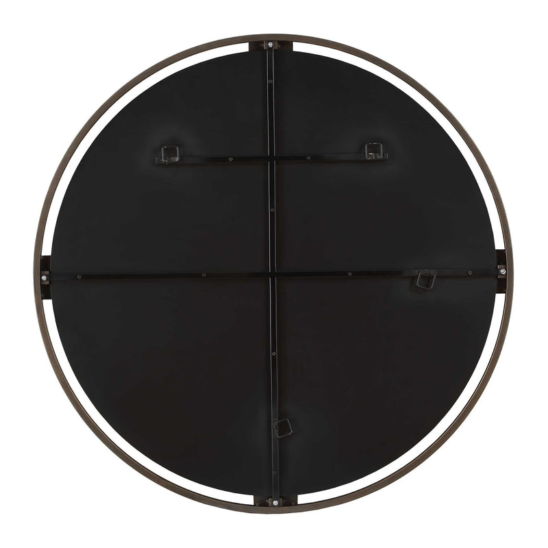 Uttermost Cornelia Black Round Mirror