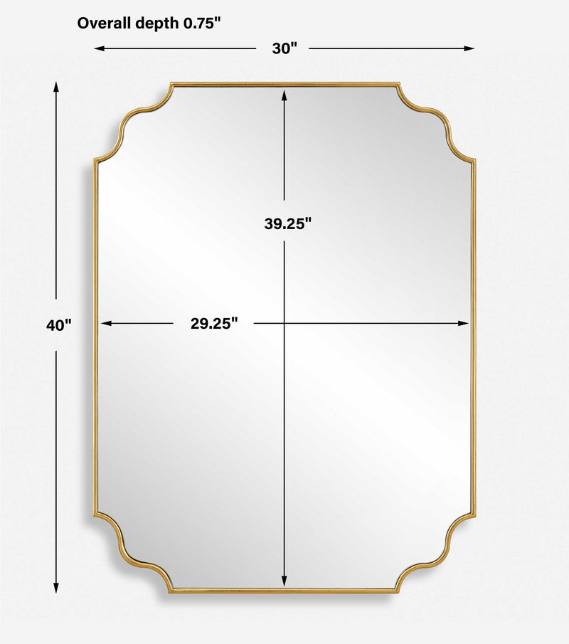 Uttermost Lennyn Gold Vanity Mirror
