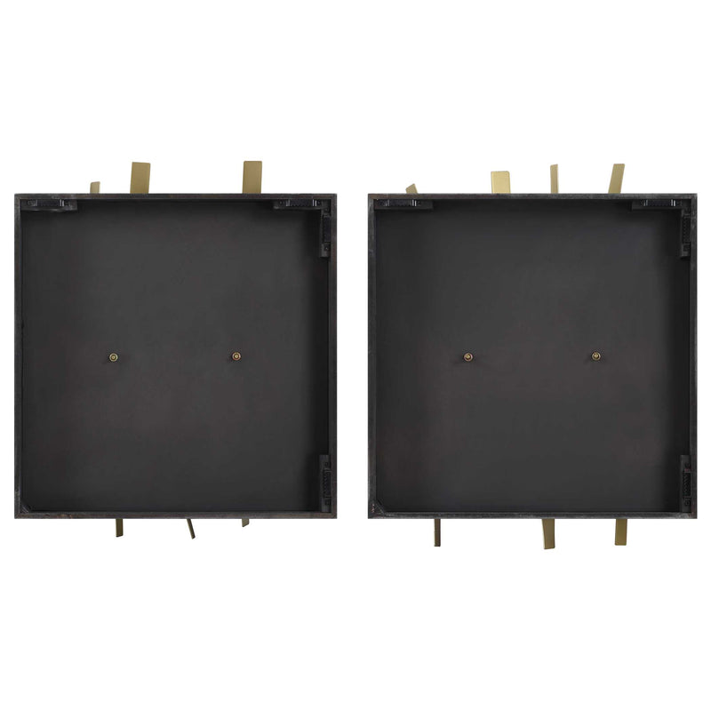 Uttermost Crosshatch Metal Wall Decor Set/2