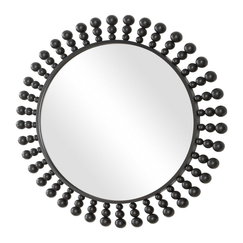 Uttermost Aziel Round Black Mirror