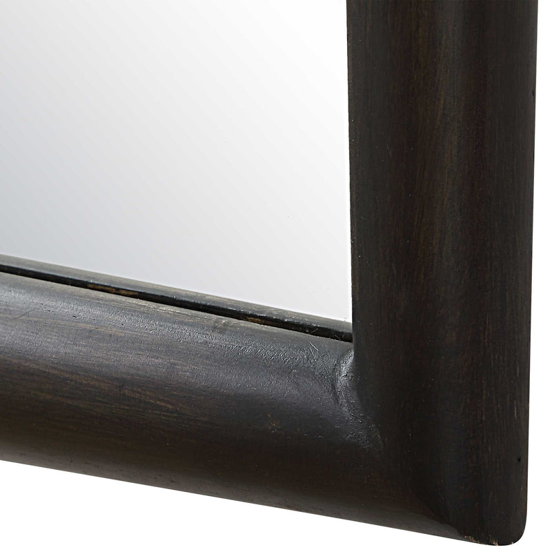 Uttermost Larkin Dark Wood & Brass Mirror