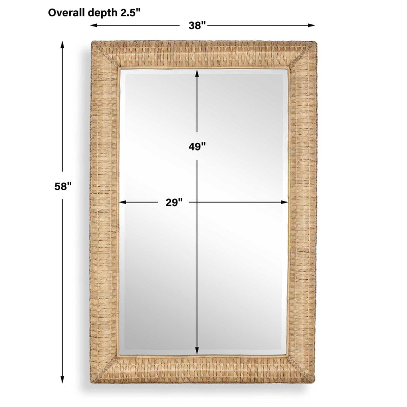 Uttermost Twisted Seagrass Large Mirror