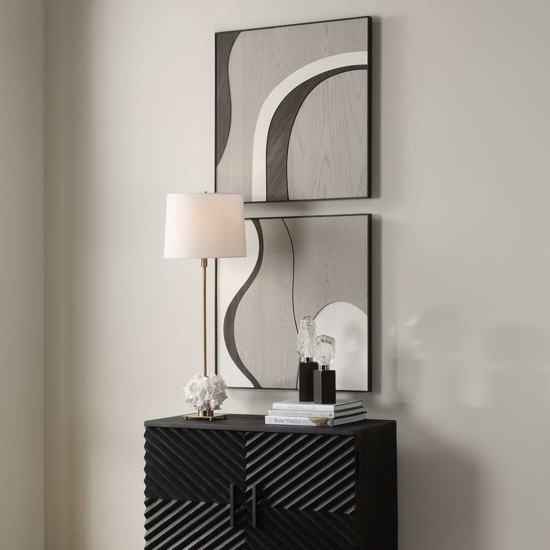 Uttermost Joel Modern Wood Wall Art Set/2
