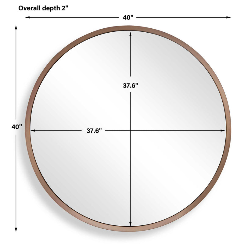 Uttermost Torrado Round Bronze Mirror