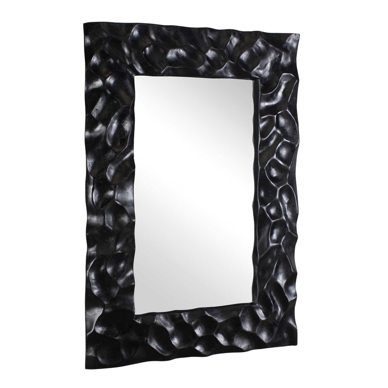 Uttermost Malosi Black Carved Mirror