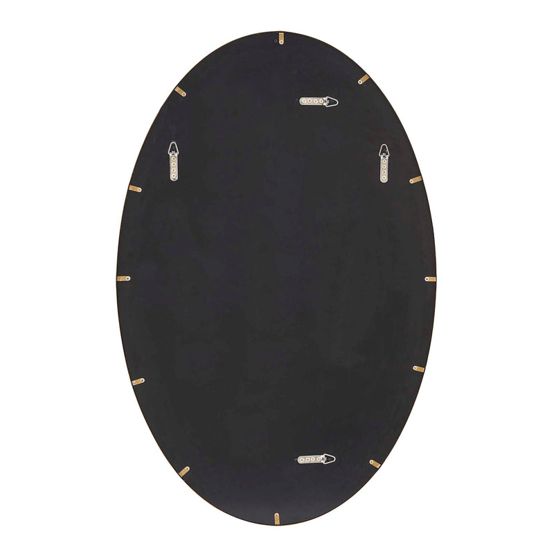 Uttermost Elstree Antique Brass Oval Mirror