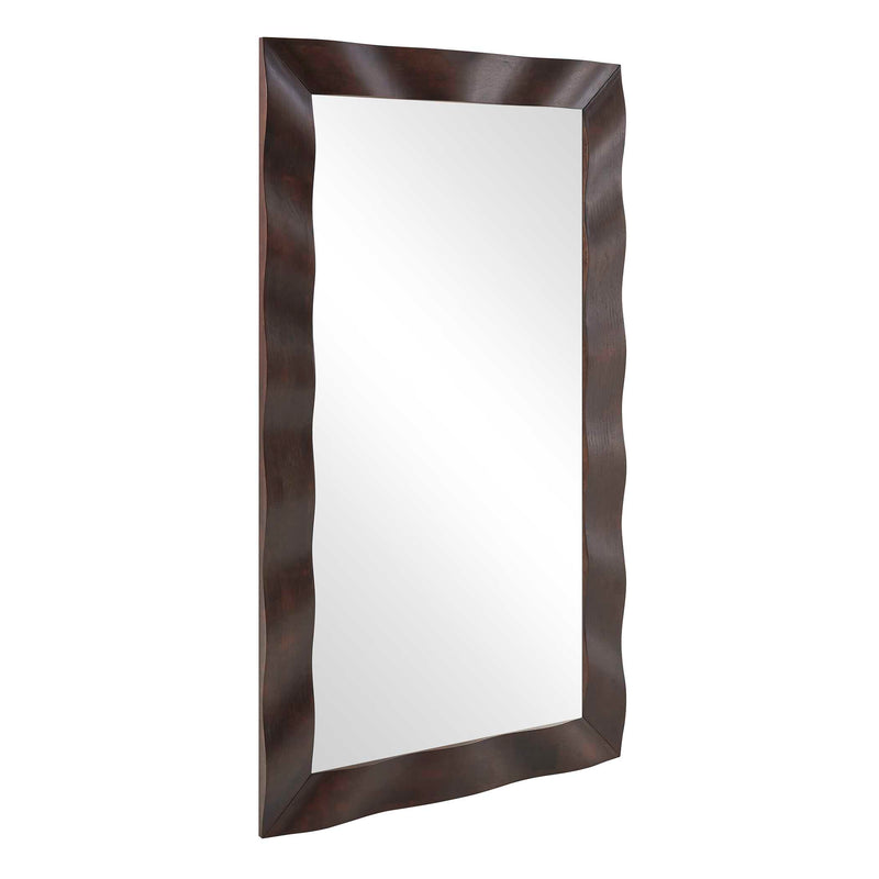 Uttermost Wrinkle Wavy Wood Mirror