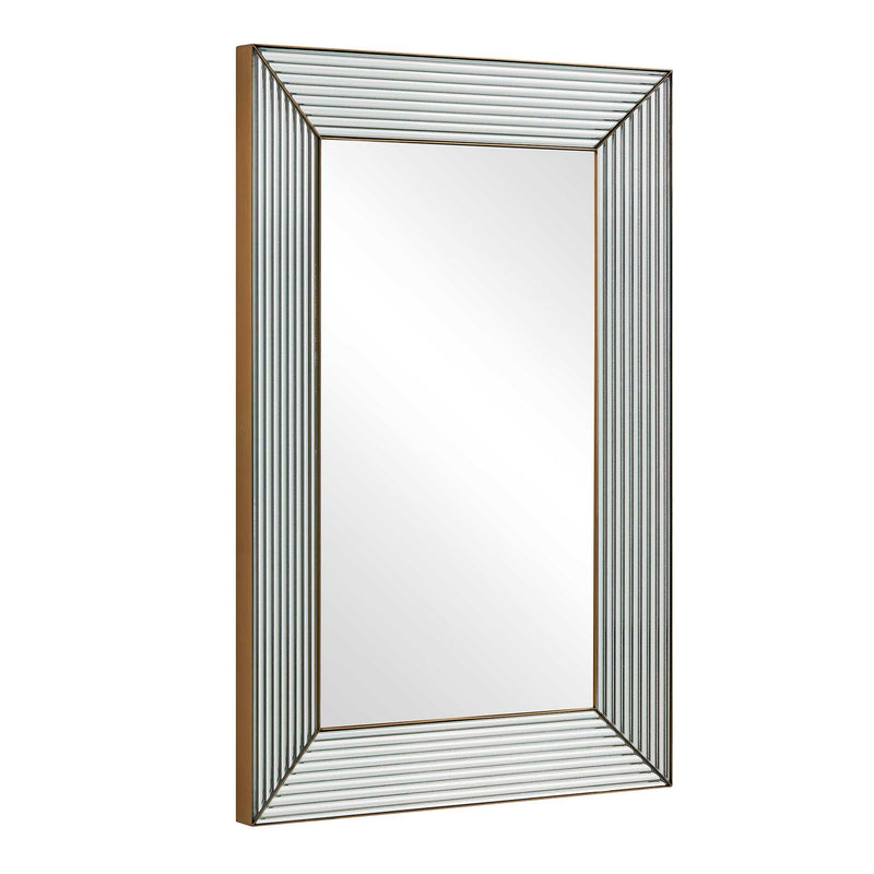 Uttermost Illuminate Antique Brass Mirror