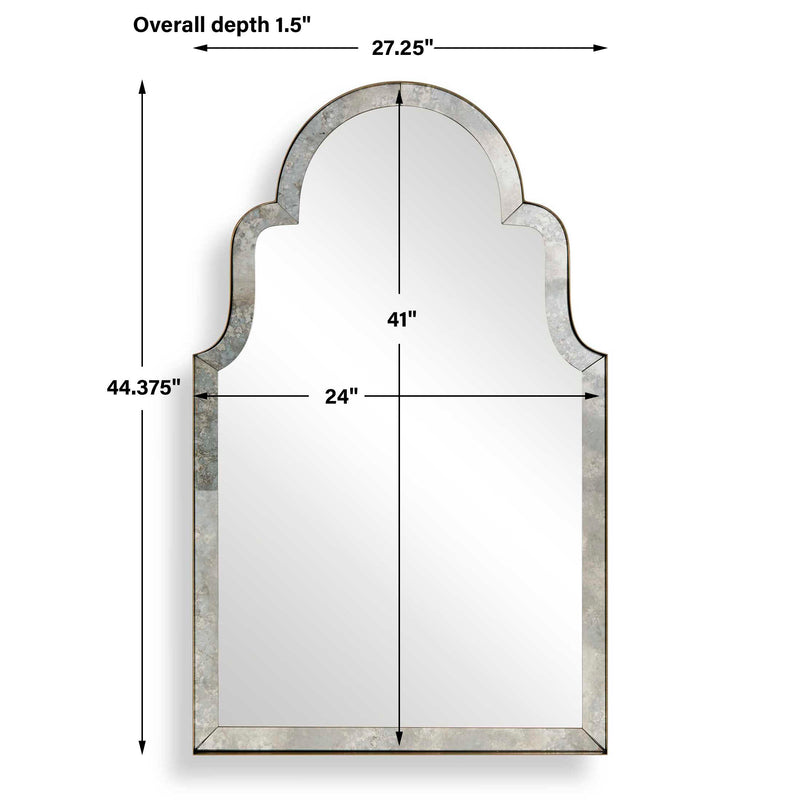 Uttermost Brayden Antique Arch Mirror