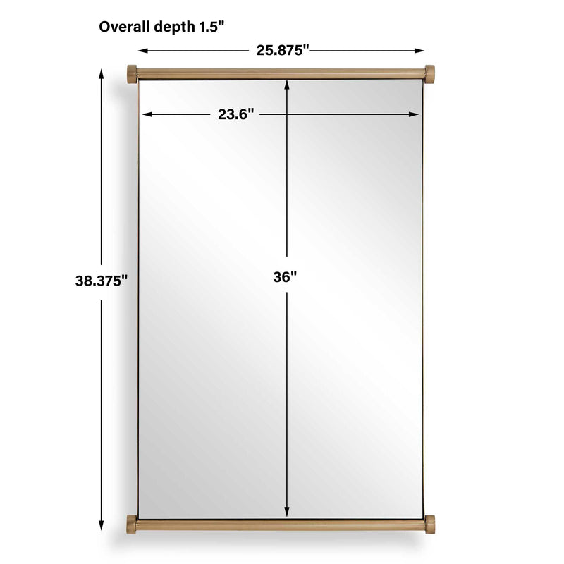 Uttermost Scroll Rectangular Mirror