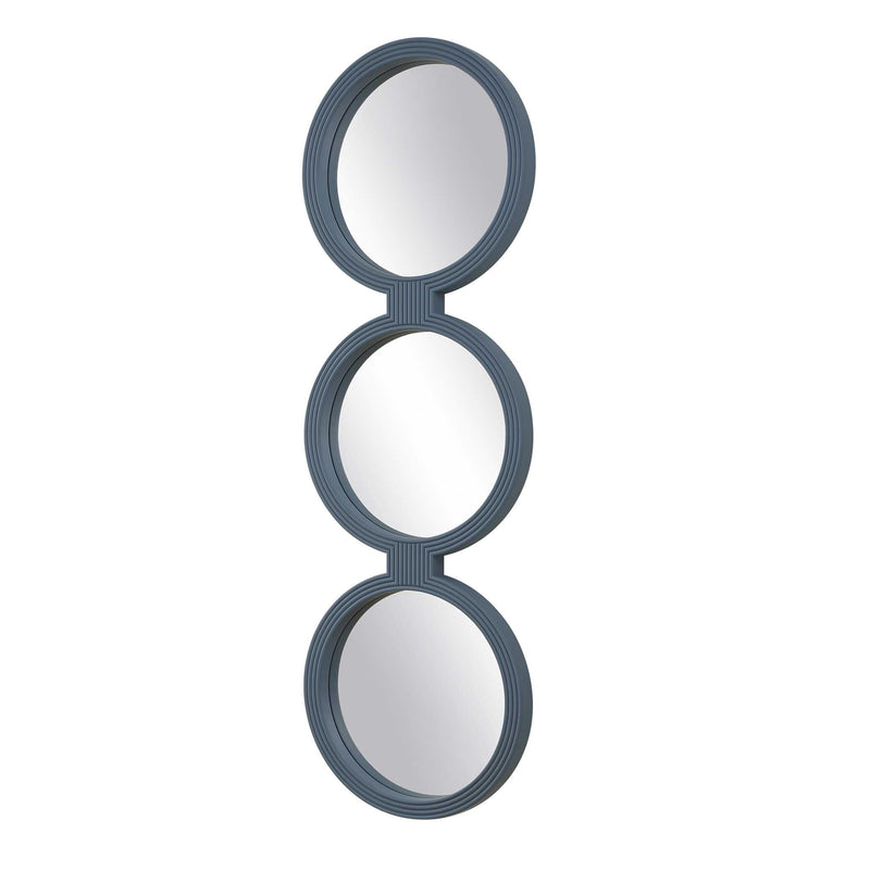 Uttermost Going In Circles Blue Gray Mirror
