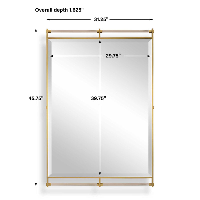 Uttermost Ripoll Antique Brass Mirror
