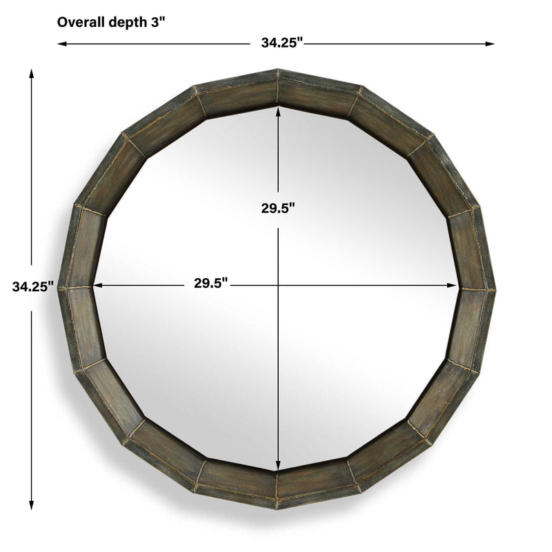 Uttermost Neve Bronze Round Mirror