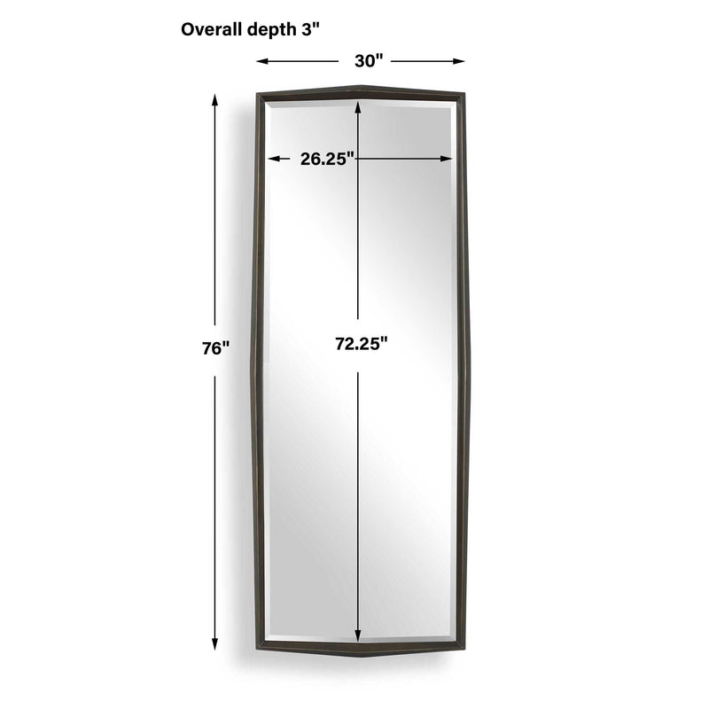 Uttermost On Point Tall Bronze Mirror