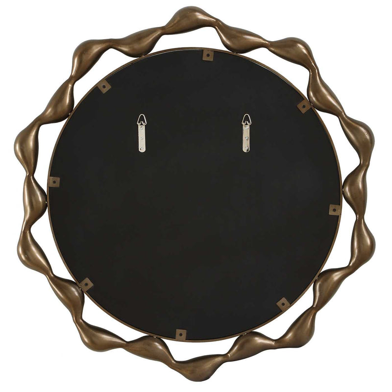 Uttermost Remolino Round Bronze Mirror