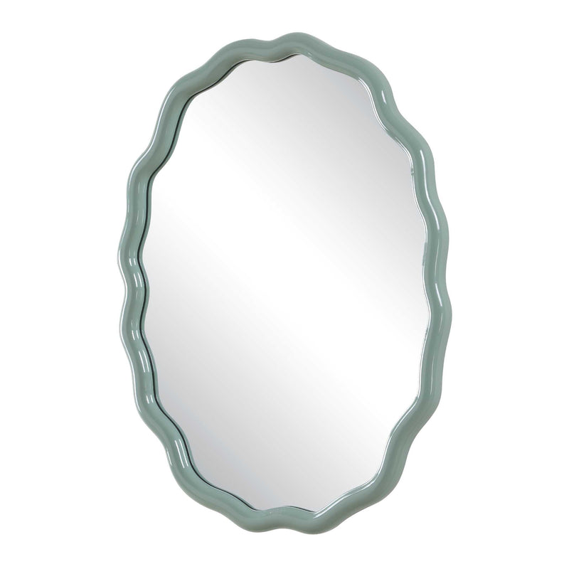 Uttermost Isly Robin's Egg Blue Oval Mirror