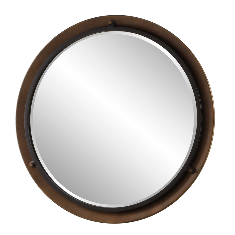 Uttermost Porthole Bronze Round Mirror