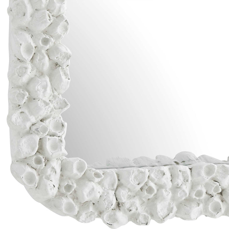 Uttermost Barnacle Rectangular White Mirror