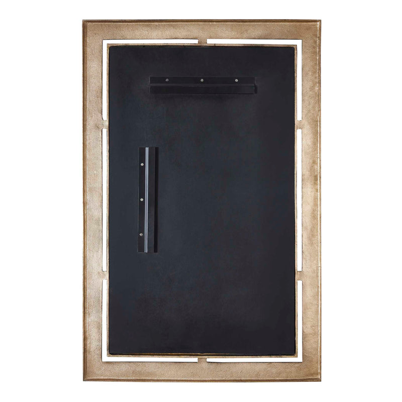 Uttermost Guerra Walnut & Brass Mirror