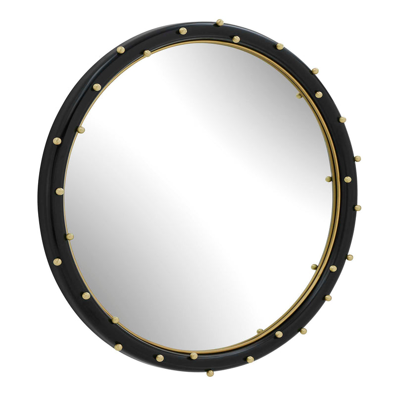 Uttermost Helia Brass Round Mirror