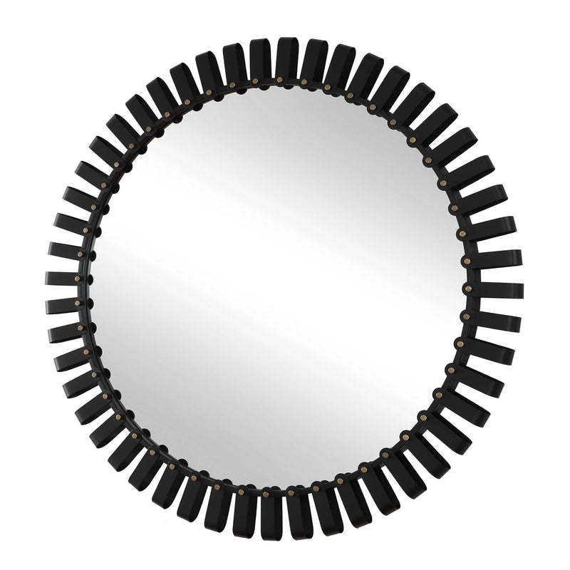 Uttermost Jael Round Iron Bands Mirror