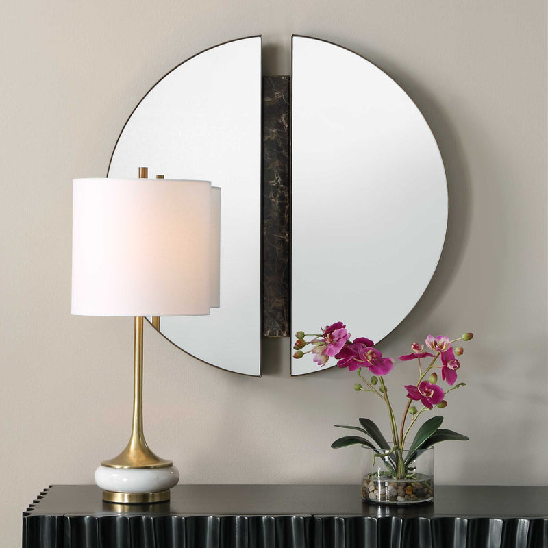 Uttermost Hanover Divided Round Mirror