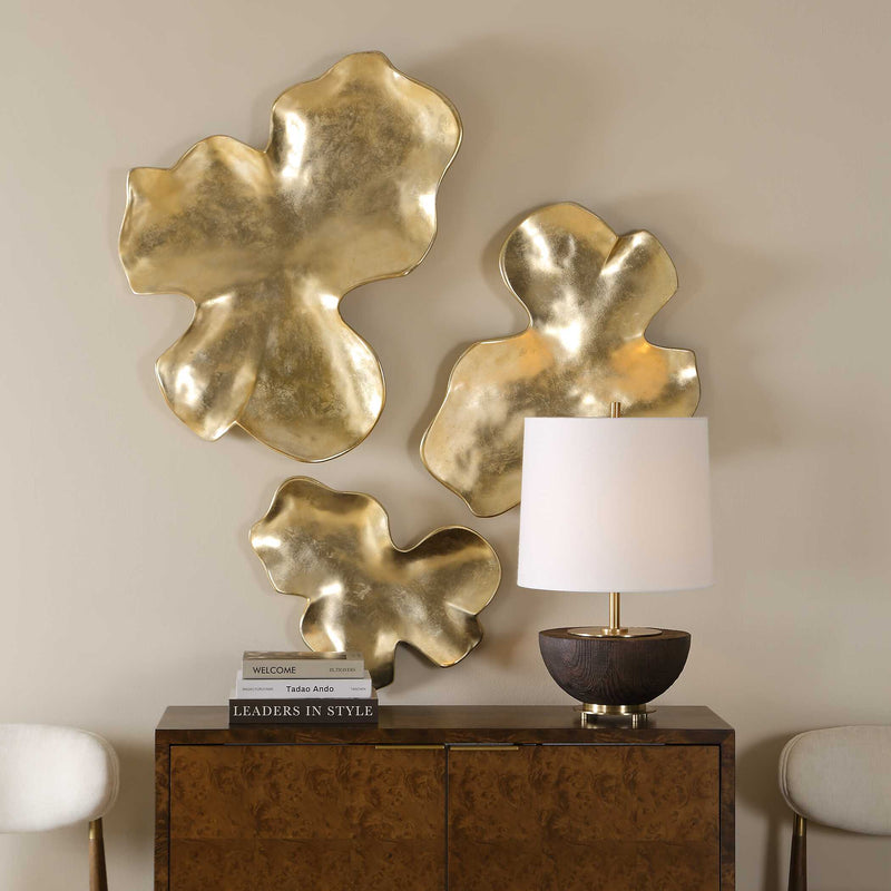 Uttermost Lumina Gold Wall Decor, S/3