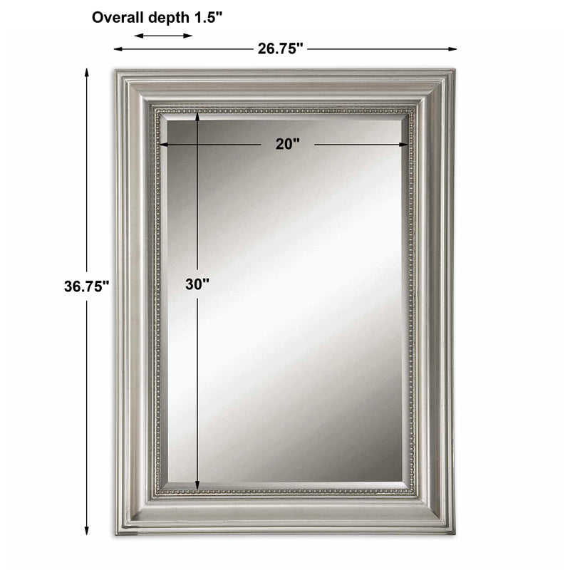 Uttermost Stuart Silver Beaded Mirror