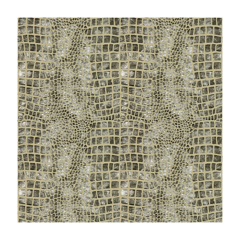KRAVET COUTURE - MOCK CROC- GARGOYLE - Fabric by the Yard GARGOYLE