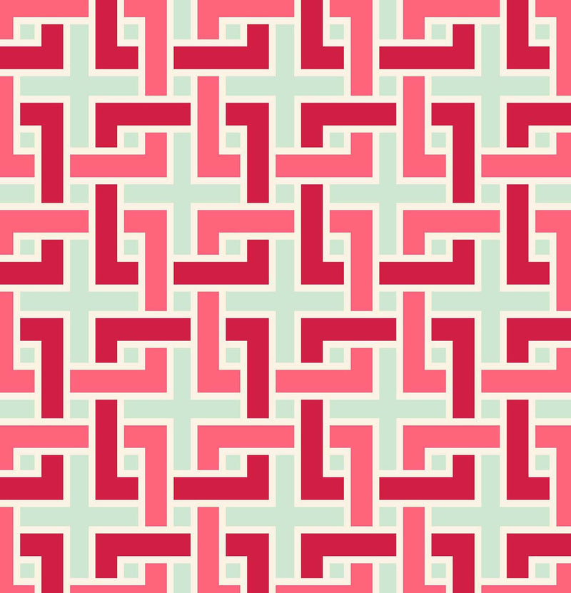 RM Coco - Manchurian Fret - Fabric by the Yard - Samples Available Upon Request