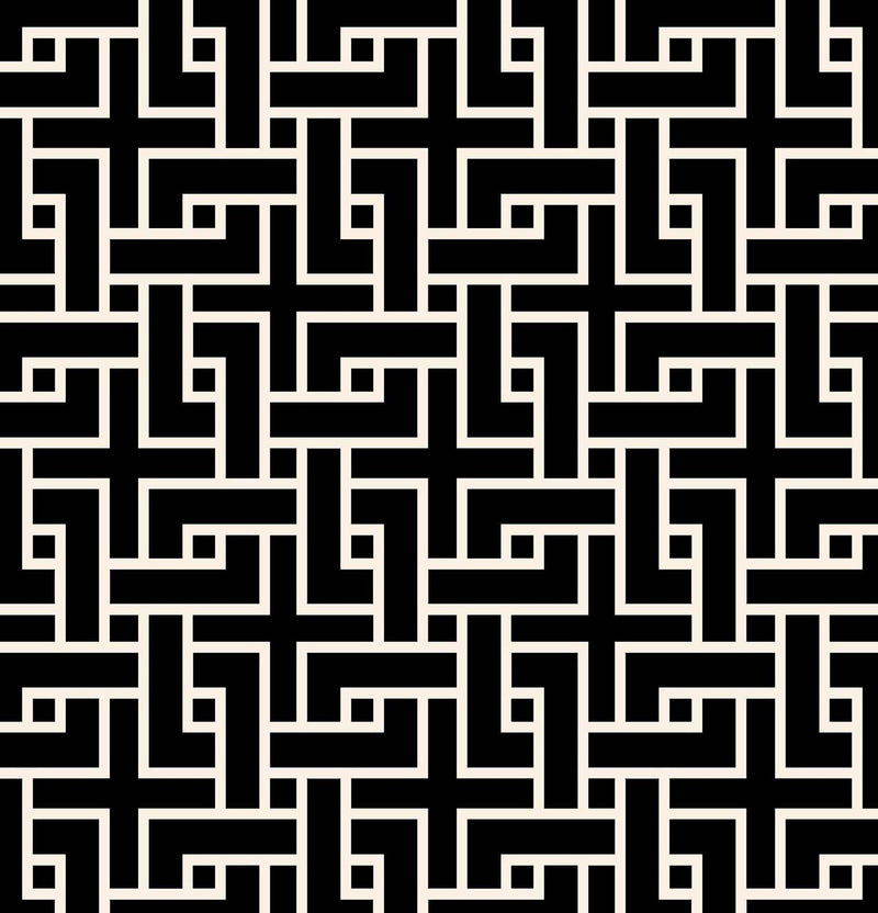 RM Coco - Manchurian Fret - Fabric by the Yard - Samples Available Upon Request