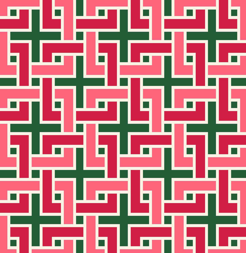 RM Coco - Manchurian Fret - Fabric by the Yard - Samples Available Upon Request