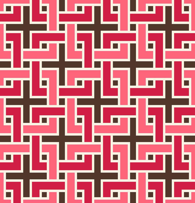 RM Coco - Manchurian Fret - Fabric by the Yard - Samples Available Upon Request